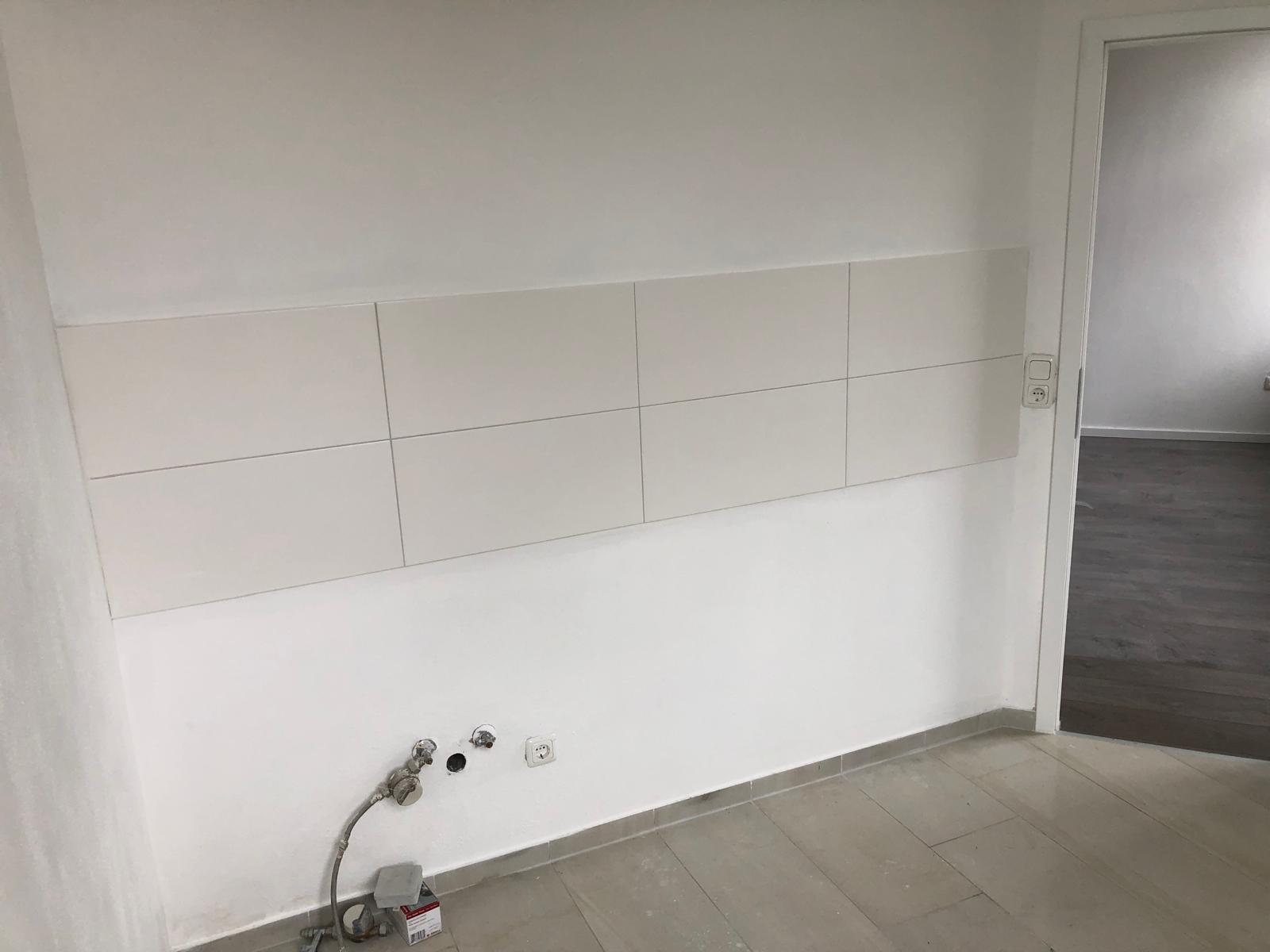 Küche mit Platz für Spüle